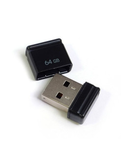 ф\к USB2.0 64GB Qumo Nano черный