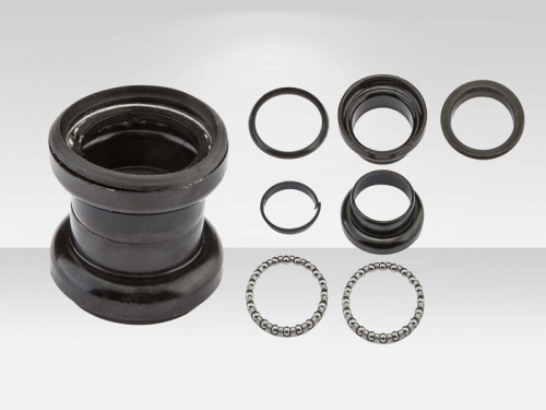 детали рулевой колонки FP-H801S 1-1/8" безрезьбовая черная